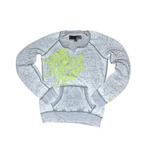 Fox Racing Women’s Pullover Size Small Gray Long Sleeve Graphic Crewneck